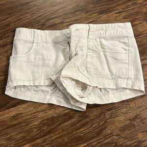 White mossimo jean shorts